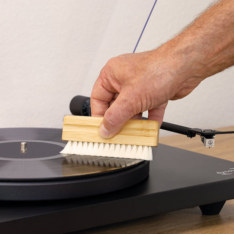 Dynavox Skivborste Trä med Gethår