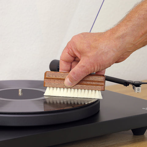 Dynavox Skivborste Trä med Gethår